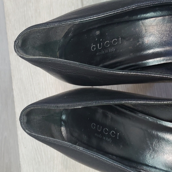 Gucci Black Platform Pump High Heels Y2K shoes 171372 sz 38.5C US 8.5 - Picture 4 of 14